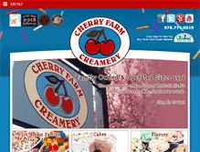 Tablet Screenshot of cherryfarmcreamery.com